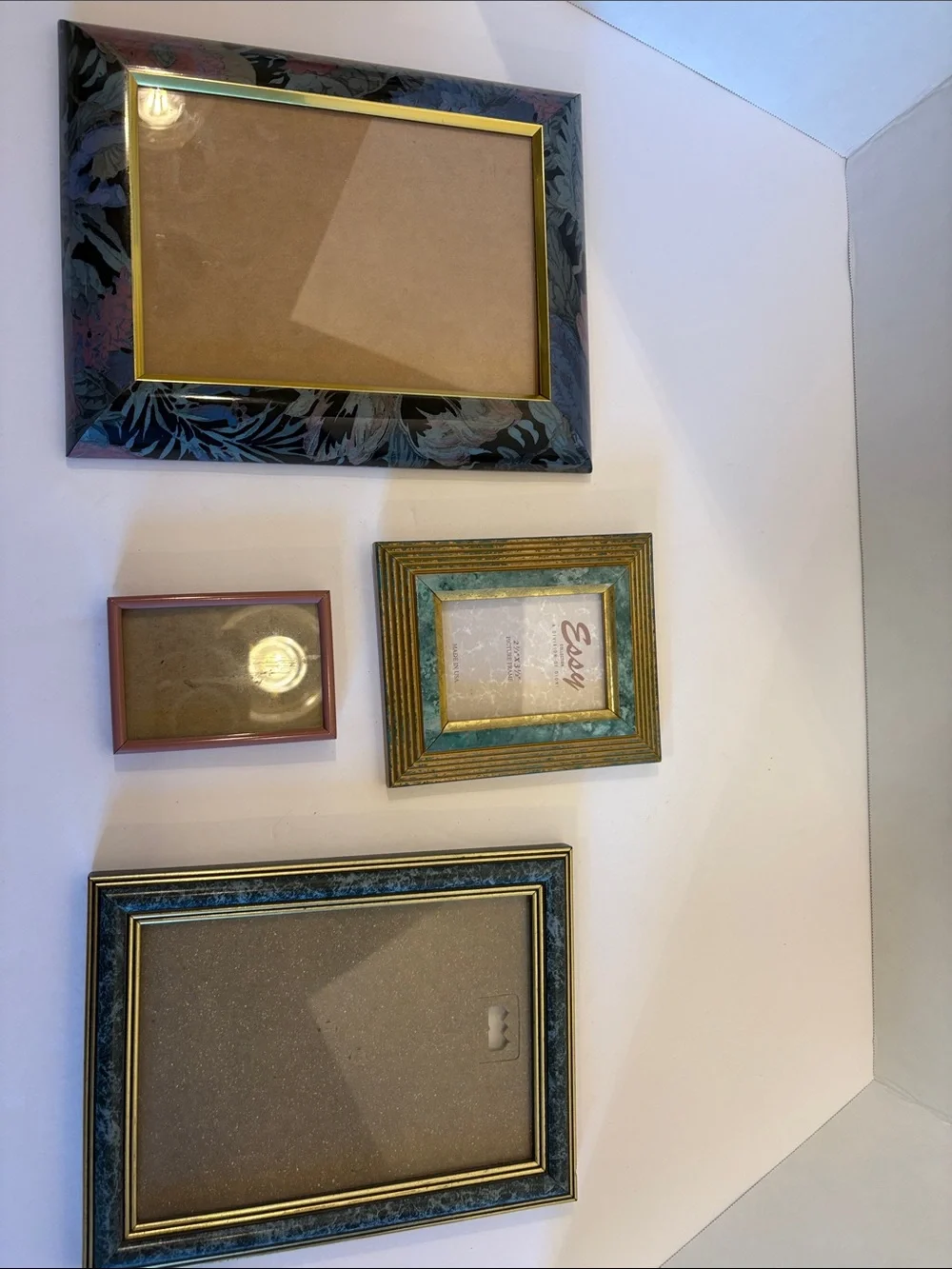 Assorted Multi-Color VTG Decorative Picture Frames - Set of 4